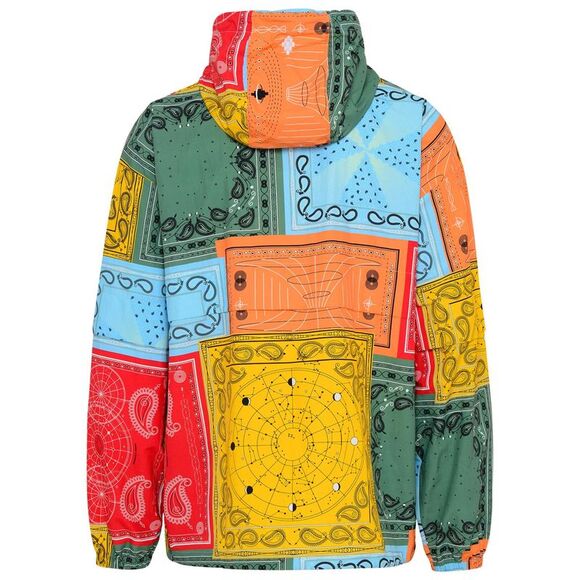 MARCELO BURLON Red Nylon Bandana All Over Jacket - Picture 3 of 3